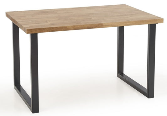 Kitchen Table East Sao Paulo | size: Length: 85cm, Width: 140cm, Height: 76cm | color: Black/Oak | image: 1 | variant: 1006842