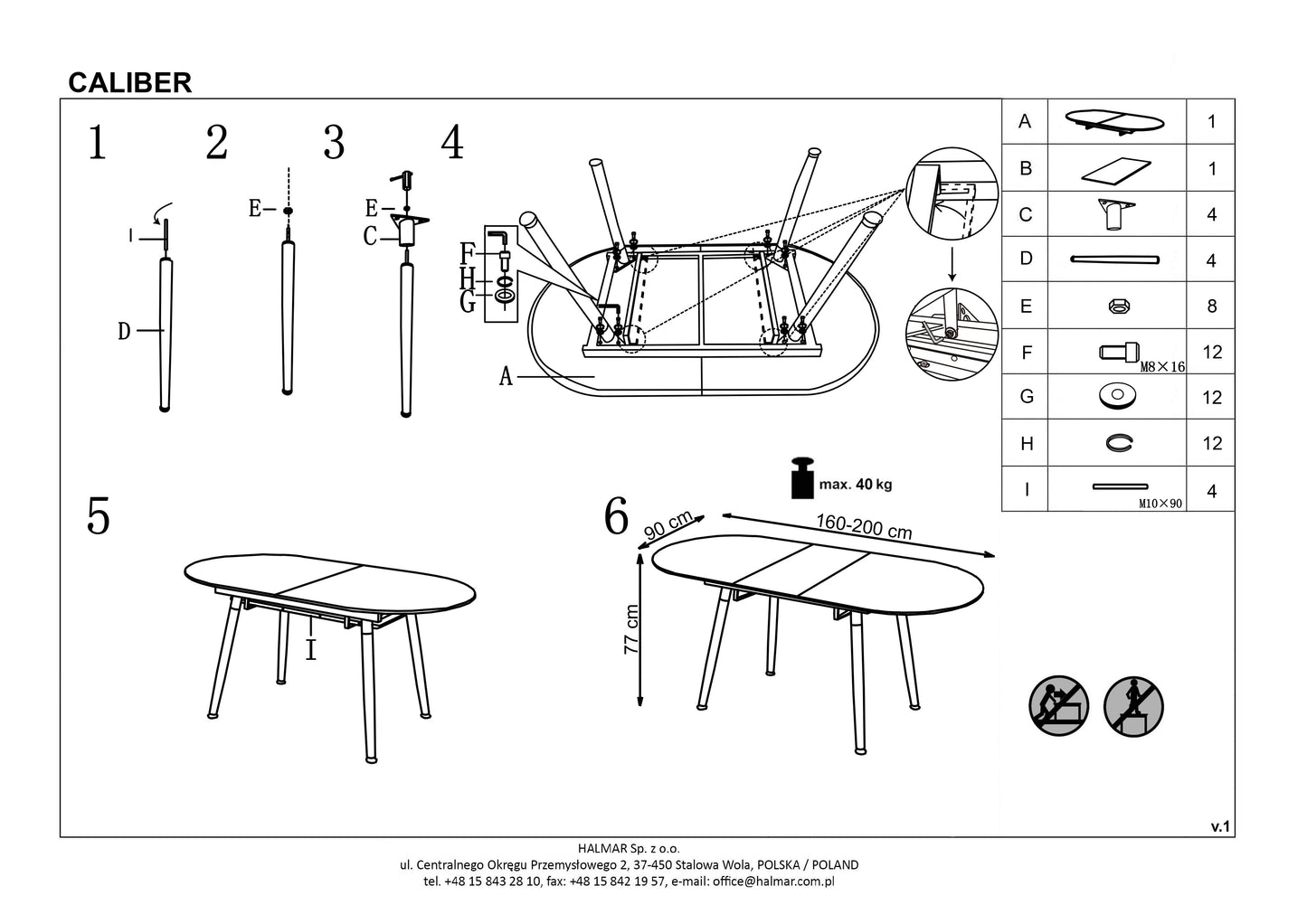 Kitchen Table East Shanghai | size: Length: 90cm, Width: 200cm, Height: 76cm | color: White/Oak | image: 10 | variant: 1006822
