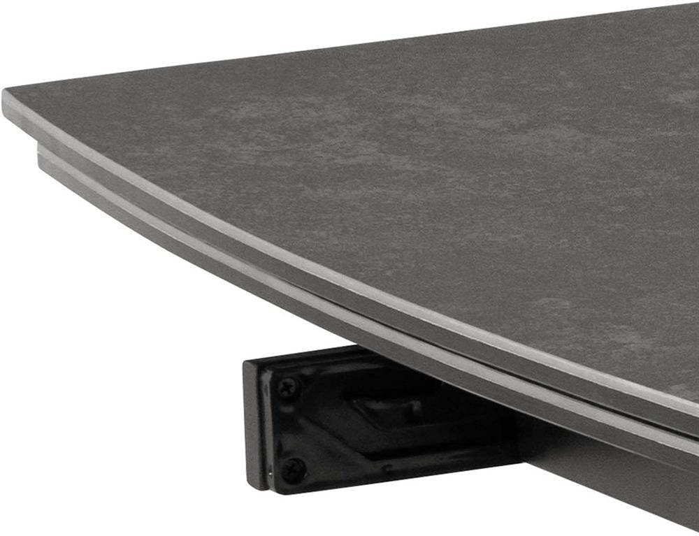 Kitchen Table East Utena | size: Length: 97cm, Width: 240cm, Height: 75cm | color: Black | image: 4 | variant: 1006010
