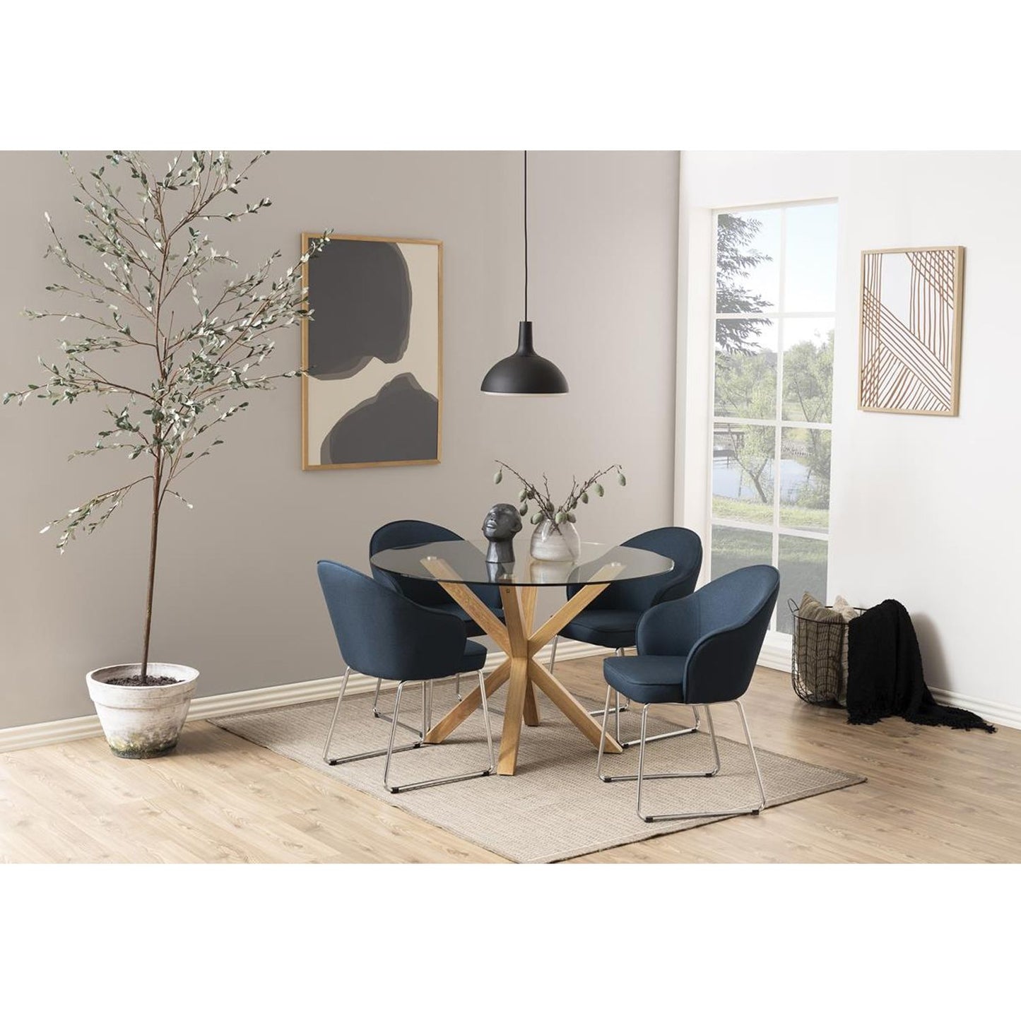 Kitchen Table Heaven 3 | size: Length: 120cm, Width: 120cm, Height: 76cm, Diameter: 120cm | color: Transparent | image: 1 | variant: 1017879