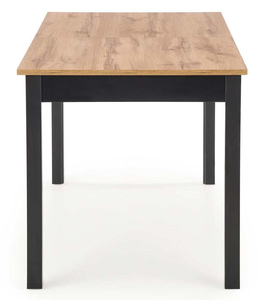 Kitchen Table San Francisco | size: Length: 74cm, Width: 168cm, Height: 75cm | color: Black/Oak | image: 8 | variant: 1007192
