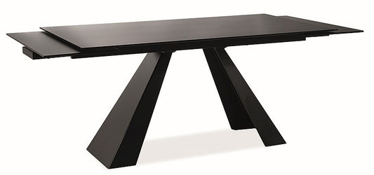 Kitchen Table St Helens | size: Length: 80cm, Width: 180cm, Height: 76cm | color: Black | image: 1 | variant: 1007903