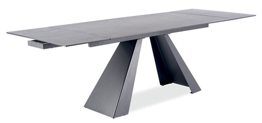 Kitchen Table St Helens | size: Length: 90cm, Width: 260cm, Height: 76cm | color: Black/Grey | image: 1 | variant: 1007819
