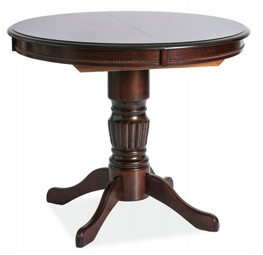 Kitchen Table West Bilbao | size: Length: 90cm, Width: 125cm, Height: 75cm, Diameter: 90cm | color: Walnut | image: 1 | variant: 1007683