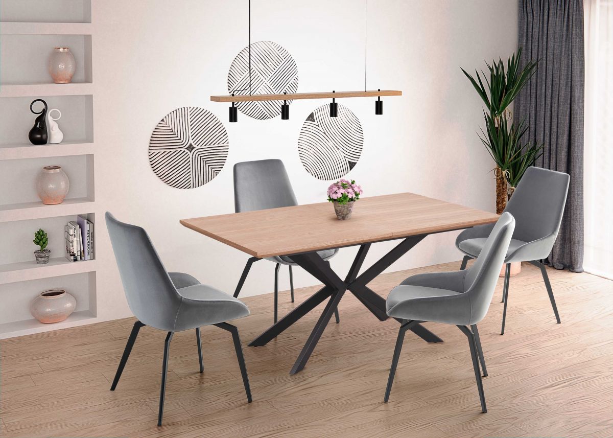 Kitchen Table West Folkestone | size: Length: 90cm, Width: 200cm, Height: 76cm | color: Oak | image: 2 | variant: 1007295