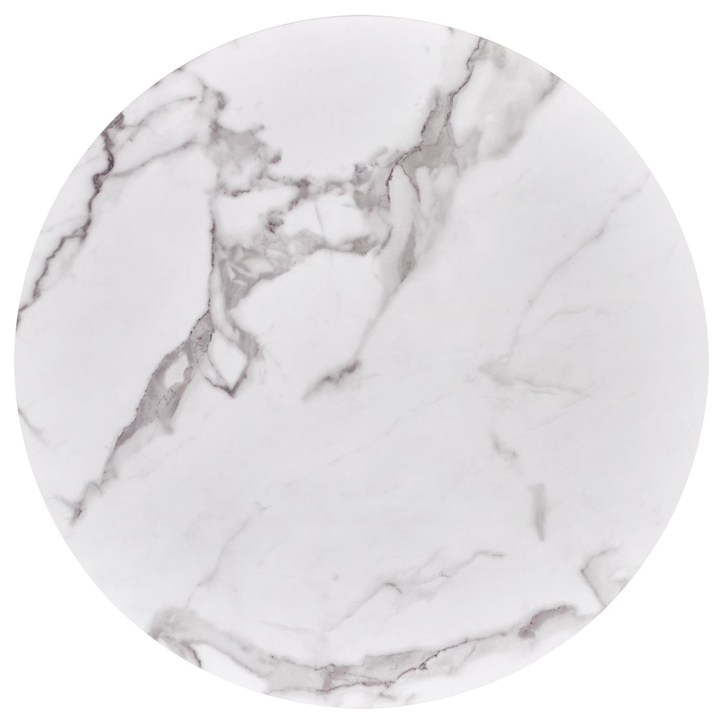 Kitchen Table West Monmouth | size: Length: 79cm, Width: 79cm, Height: 74cm, Diameter: 79cm | color: White/Marble/Black/Gold | image: 5 | variant: 1007408