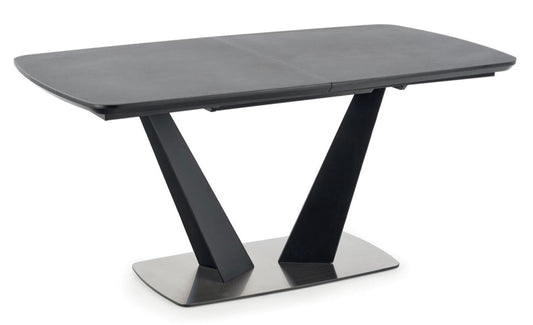 Kitchen Table West Newport | size: Length: 90cm, Width: 220cm, Height: 76cm | color: Black/Grey | image: 1 | variant: 1007190