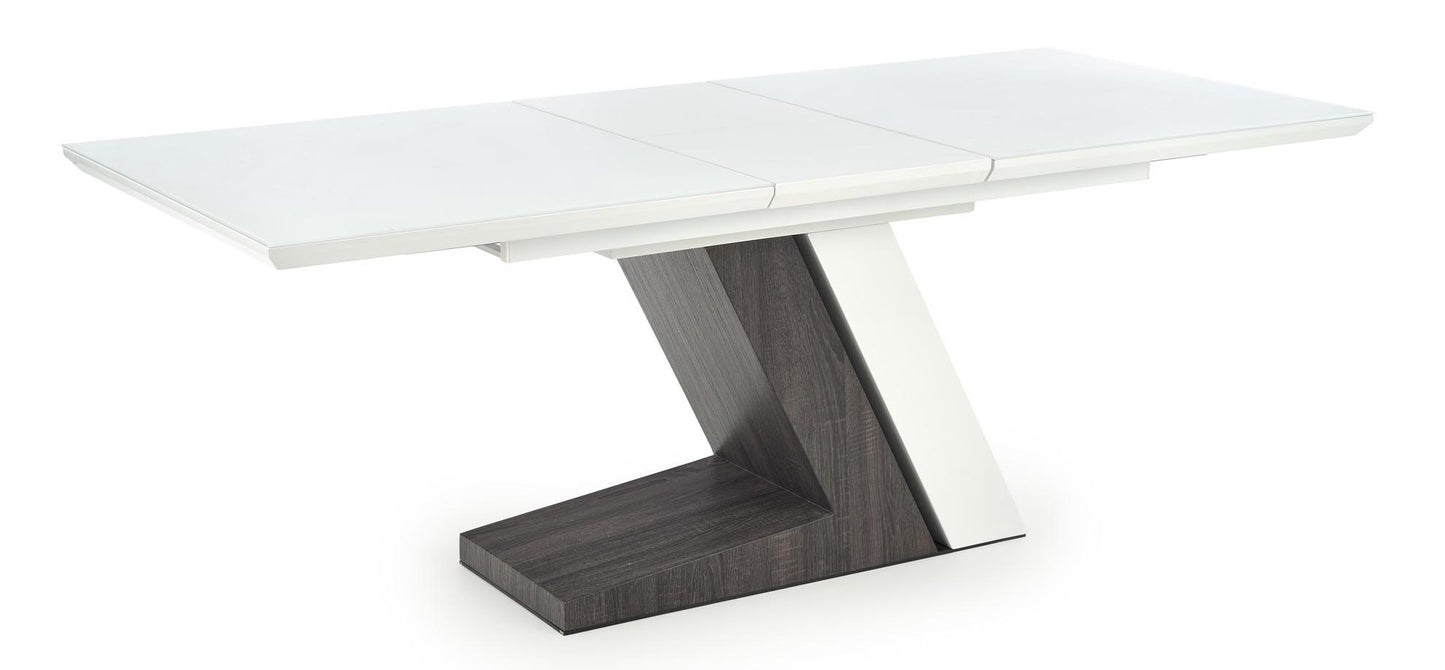 Kitchen Table West Oswestry | size: Length: 90cm, Width: 200cm, Height: 76cm | color: White/Grey | image: 2 | variant: 1007389
