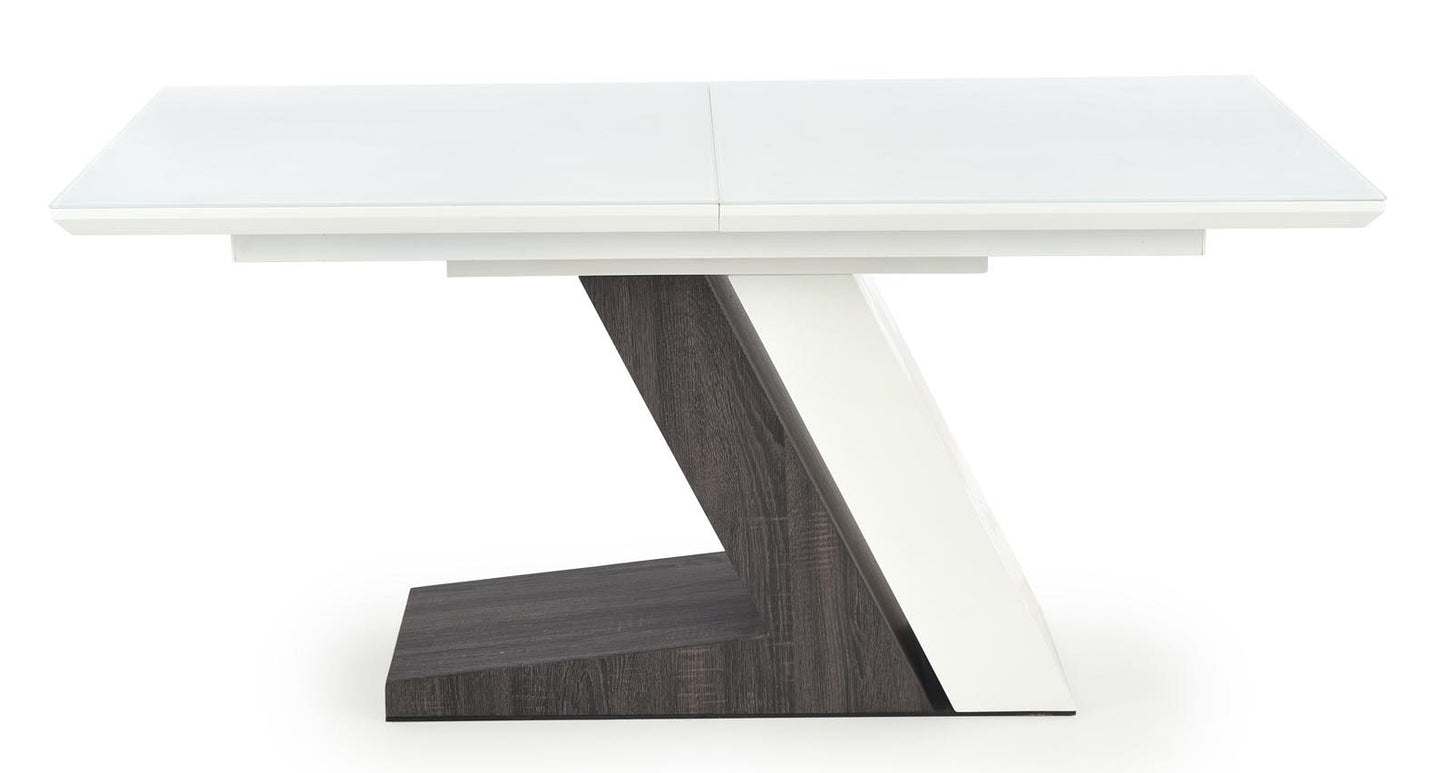 Kitchen Table West Oswestry | size: Length: 90cm, Width: 200cm, Height: 76cm | color: White/Grey | image: 3 | variant: 1007389