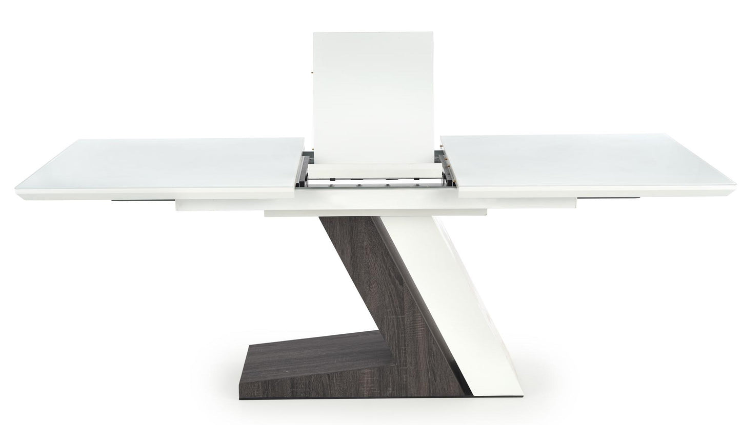 Kitchen Table West Oswestry | size: Length: 90cm, Width: 200cm, Height: 76cm | color: White/Grey | image: 5 | variant: 1007389