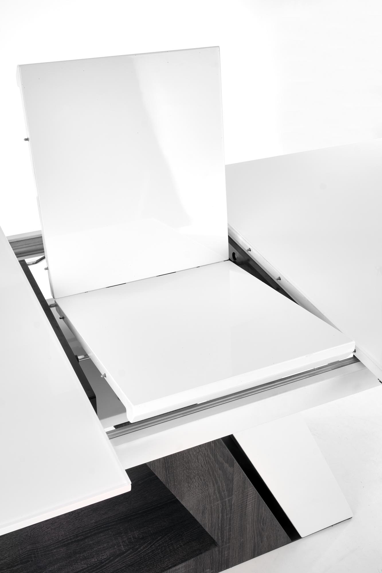 Kitchen Table West Oswestry | size: Length: 90cm, Width: 200cm, Height: 76cm | color: White/Grey | image: 7 | variant: 1007389