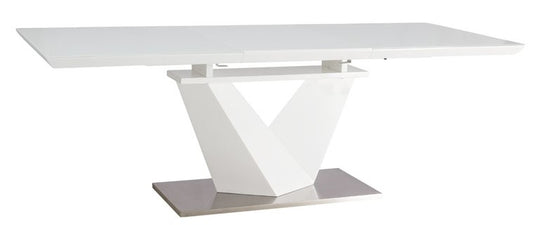 Kitchen Table West Padua | size: Length: 90cm, Width: 220cm, Height: 75cm | color: White | image: 1 | variant: 1007769