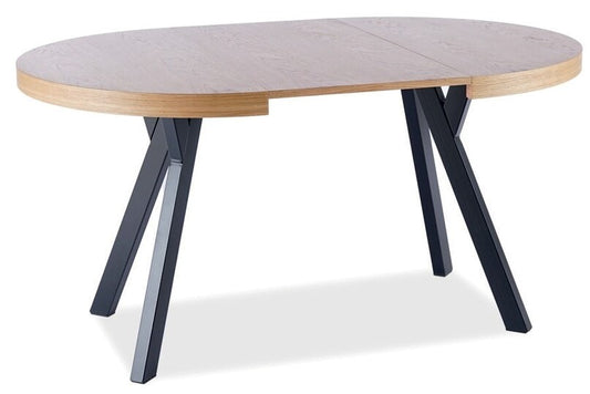 Kitchen Table West Taranto | size: Length: 100cm, Width: 250cm, Height: 76cm, Diameter: 100cm | color: Oak | image: 1 | variant: 1007818