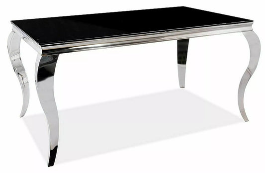 Kitchen Table West Teramo | size: Length: 90cm, Width: 150cm, Height: 75cm | color: Black | image: 0 | variant: 1007979