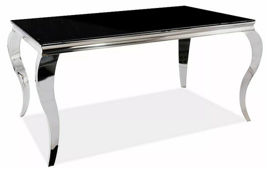 Kitchen Table West Teramo | size: Length: 90cm, Width: 180cm, Height: 75cm | color: Black | image: 0 | variant: 1007978