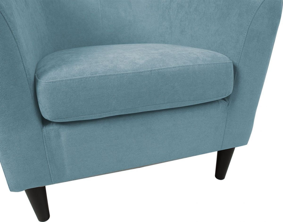 Lounge Chair Abergavenny | size: Width: 76cm, Height: 74cm, Depth: 68.5cm | color: Blue | image: 5 | variant: 1001108