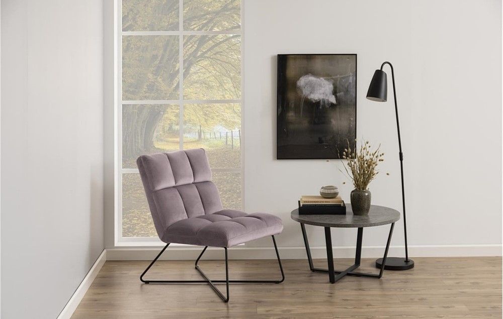 Lounge Chair Alba | size: Width: 62cm, Height: 90cm, Depth: 86cm | color: Pink | image: 9 | variant: 1004752