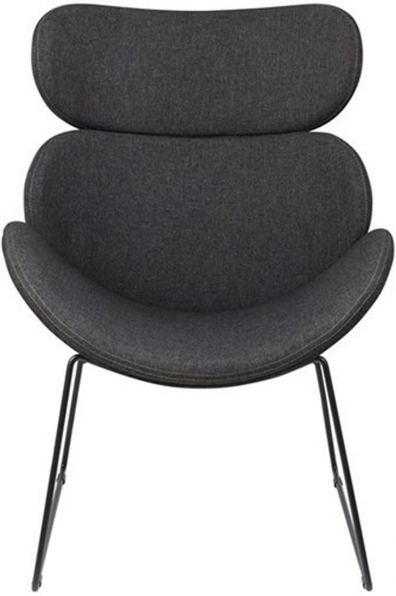 Lounge Chair Cazar | size: Width: 80cm, Height: 90.5cm, Depth: 69cm | color: Gray | image: 2 | variant: 1004781