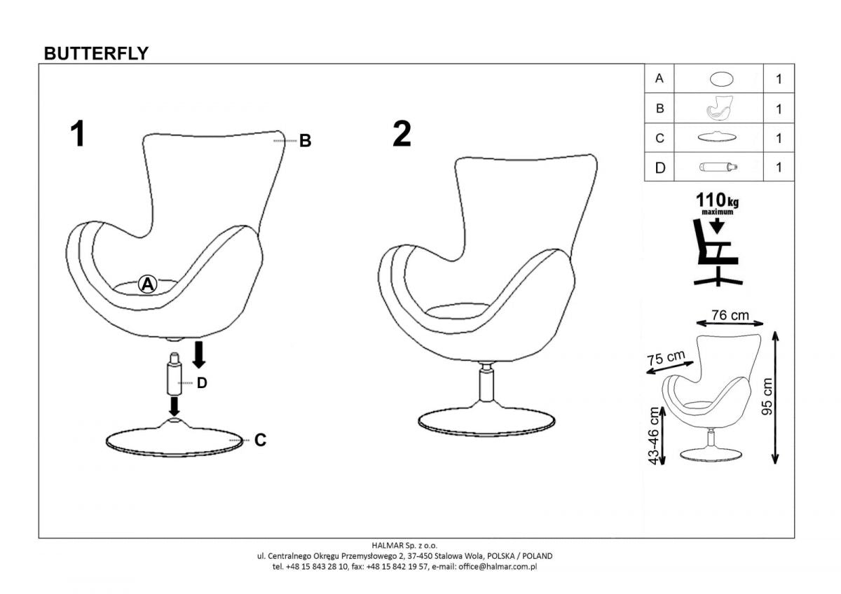 Lounge Chair Crawley | size: Width: 76cm, Height: 95cm, Depth: 75cm | color: Multicolored | image: 8 | variant: 1002701