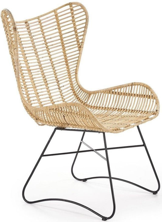 Lounge Chair East Yamoussoukro | size: Width: 69cm, Height: 103cm, Depth: 70cm | color: Beige | image: 1 | variant: 1006919