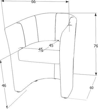 Lounge Chair Kingston upon Hull | size: Width: 60cm, Height: 76cm, Depth: 67cm | color: Blue | image: 2 | variant: 1004259
