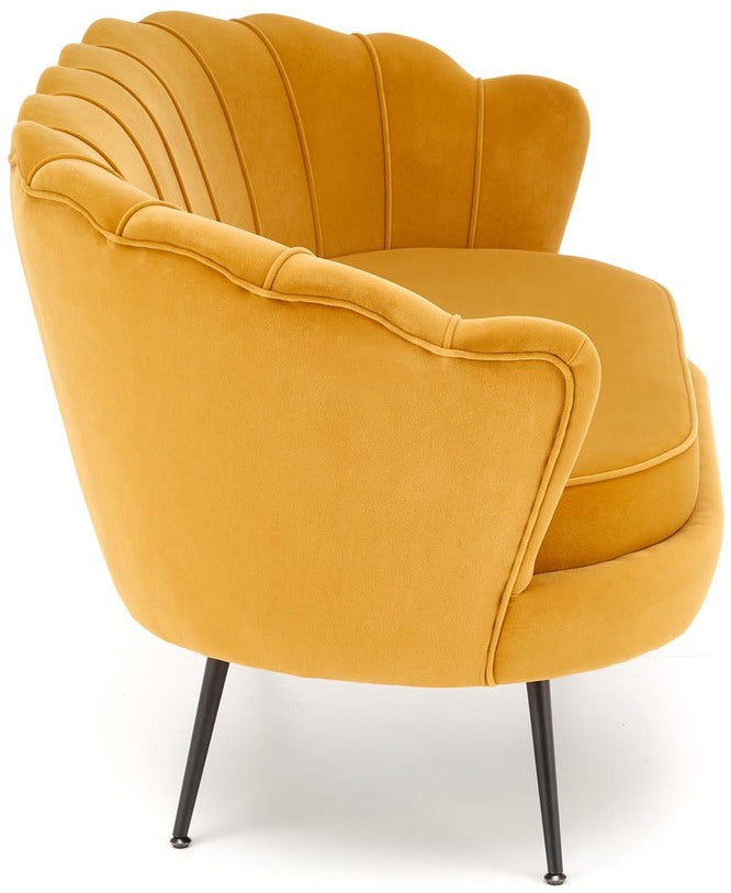 Lounge Chair West Drammen | size: Width: 131cm, Height: 77cm, Depth: 77cm | color: Yellow | image: 6 | variant: 1007470