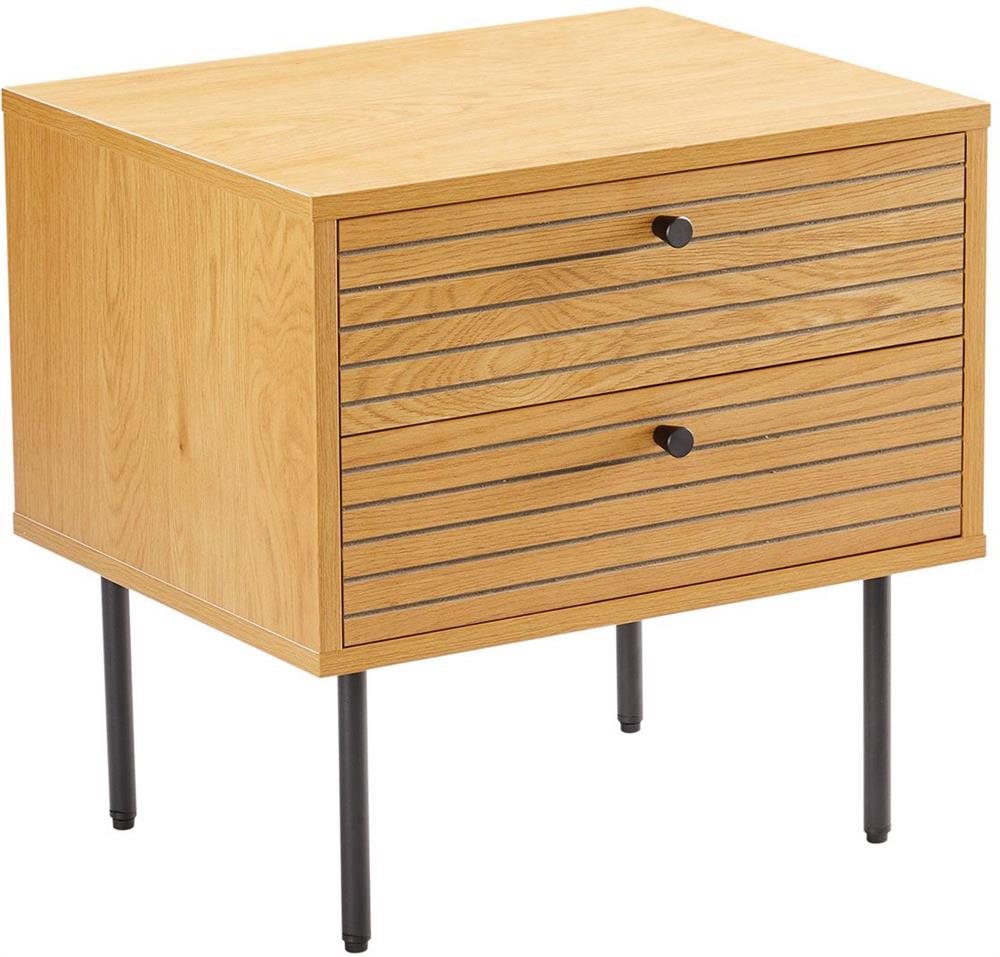 Nightstand East Le Havre | size: Width: 50cm, Height: 50cm, Depth: 40cm | color: Oak | image: 2 | variant: 1006365
