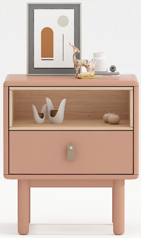 Nightstand Leicester | size: Width: 48cm, Height: 55cm, Depth: 40cm | color: Pink | image: 2 | variant: 1000309