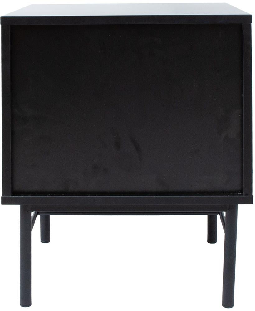 Nightstand Milton | size: Width: 45cm, Height: 55cm, Depth: 40cm | color: Black | image: 5 | variant: 1000475