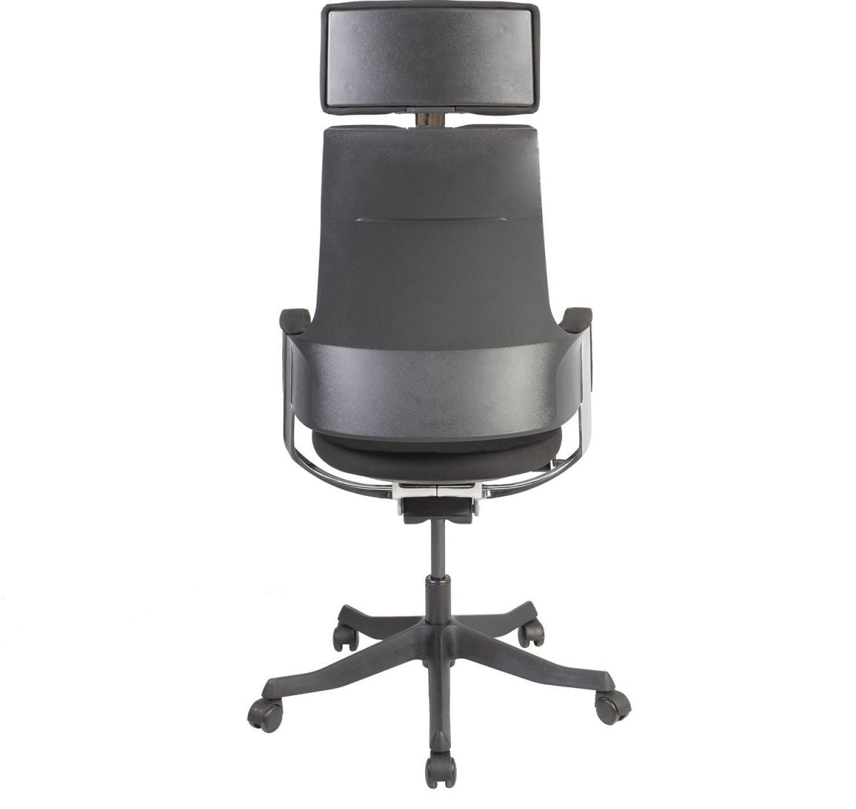 Office Chair Aberdyfi | size: Width: 60cm, Height: 116-128.5cm, Depth: 47cm | color: Black | image: 3 | variant: 1001156