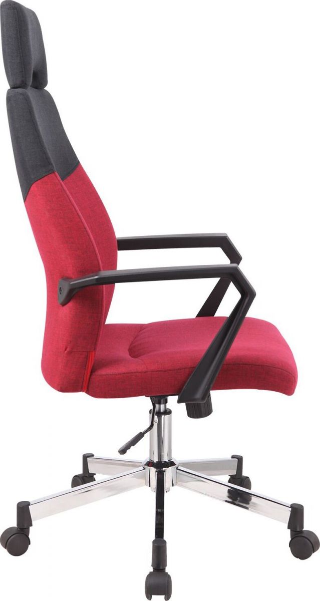 Office Chair Dolgellau | size: Width: 48.5cm, Height: 113.5-121cm, Depth: 59cm | color: Red | image: 2 | variant: 1001161