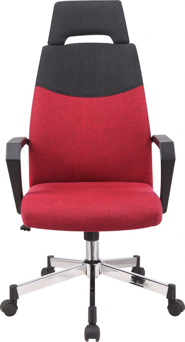 Office Chair Dolgellau | size: Width: 48.5cm, Height: 113.5-121cm, Depth: 59cm | color: Red | image: 3 | variant: 1001161