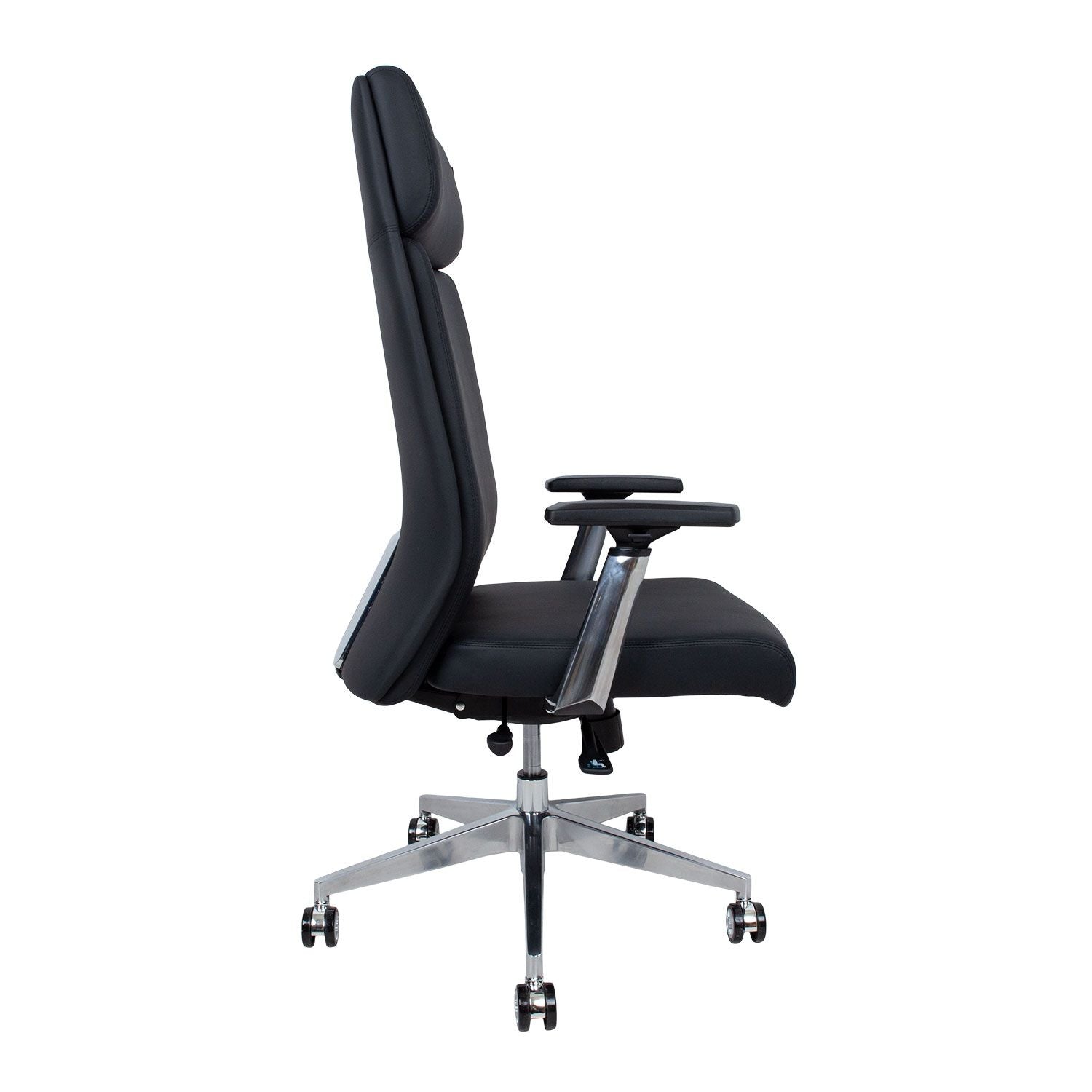 Office Chair East Bastia | size: Width: 69cm, Height: 126cm, Depth: 67cm | color: Black | image: 2 | variant: 1006472