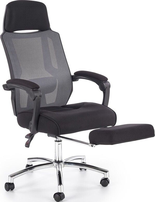 Office Chair East Northwich | size: Width: 61cm, Height: 123cm, Depth: 60cm | color: Gray | image: 6 | variant: 1007037