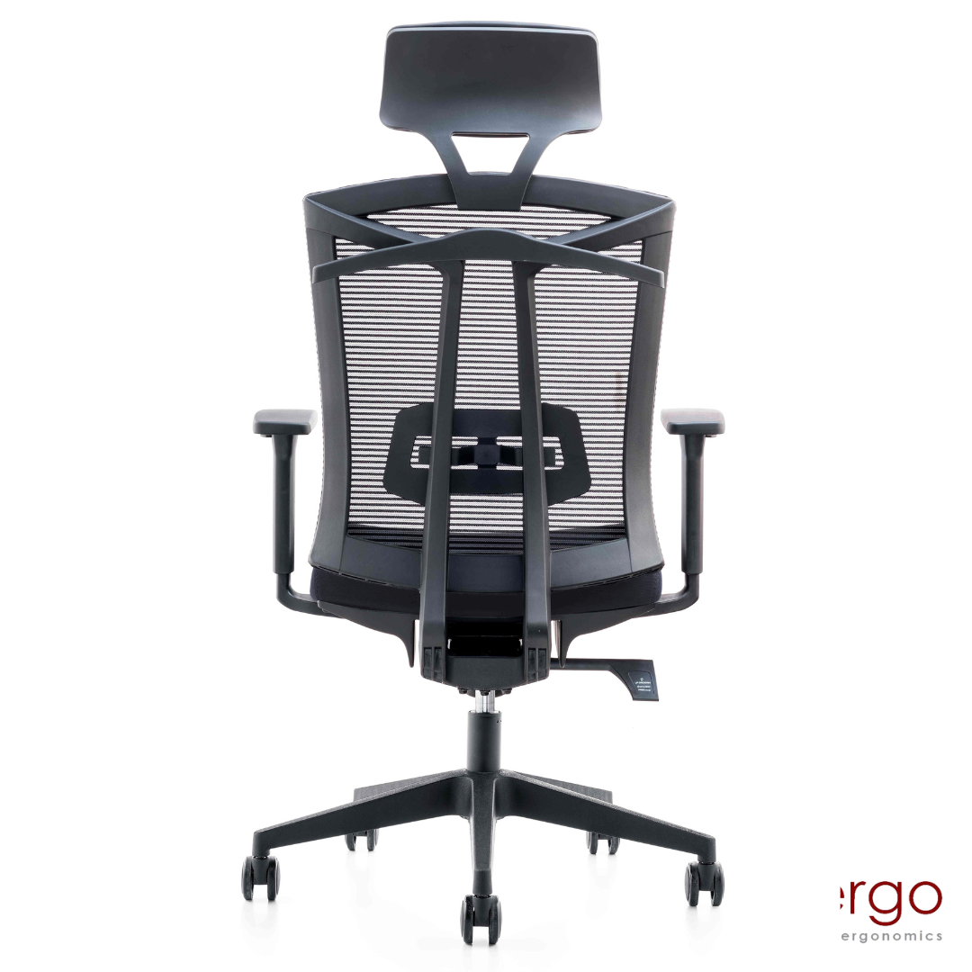 Office Chair East Norwich | size: Width: 50cm, Height: 128cm, Depth: 49cm | color: Gray | image: 2 | variant: 1004643