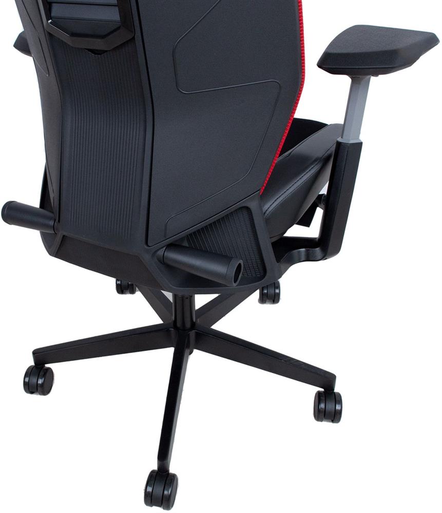 Office Chair East Porto | size: Width: 70cm, Height: 139cm, Depth: 71cm | color: Black/Red | image: 10 | variant: 1006205