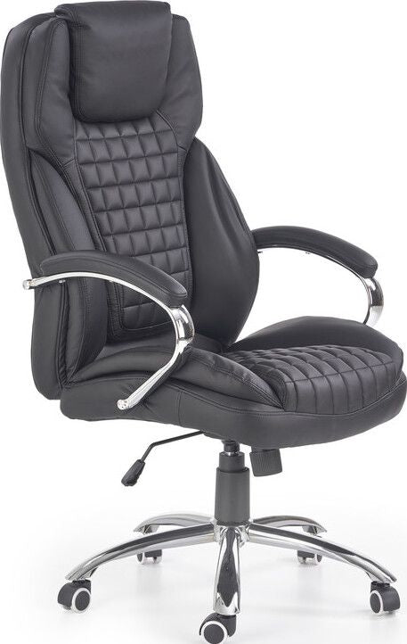 Office Chair East Redcar | size: Width: 76cm, Height: 124cm, Depth: 67cm | color: Black | image: 1 | variant: 1007040