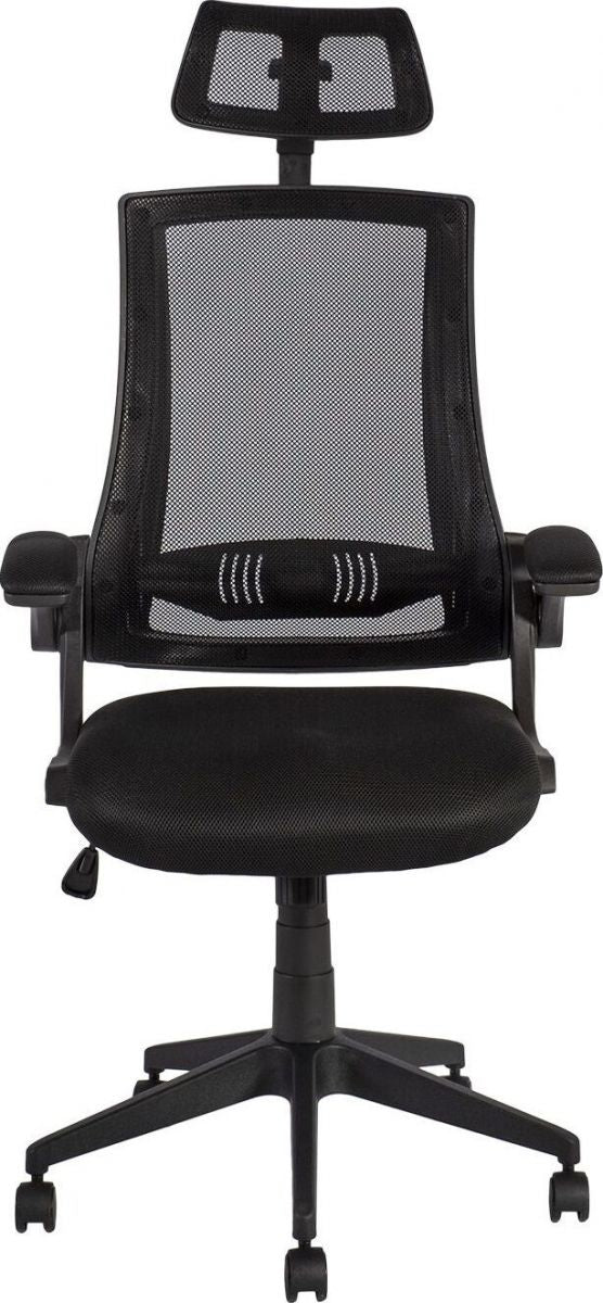 Office Chair East Tartu | size: Width: 66cm, Height: 117.5-127.5cm, Depth: 70.5cm | color: Black | image: 4 | variant: 1005936