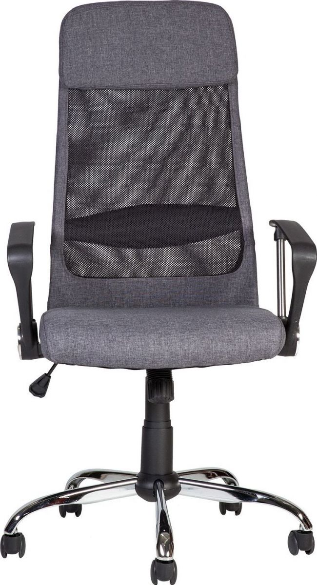 Office Chair Machynlleth | size: Width: 62cm, Height: 126cm, Depth: 63cm | color: Gray | image: 2 | variant: 1001154