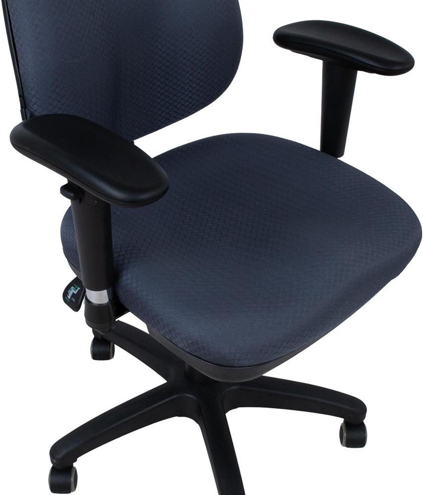 Office Chair Newtown | size: Width: 65cm, Height: 108cm, Depth: 47cm | color: Black/Blue | image: 6 | variant: 1006207