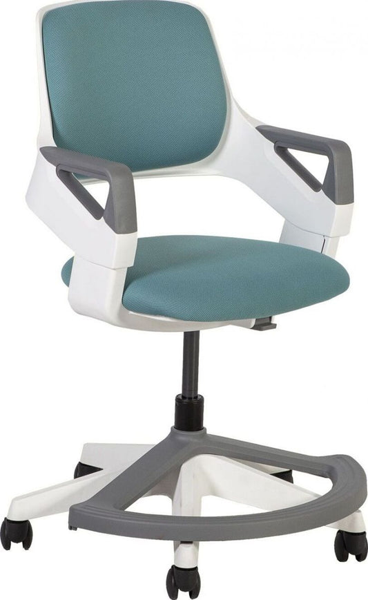 Office Chair Oswestry | size: Width: 64cm, Height: 76-93cm, Depth: 64cm | color: Blue | image: 1 | variant: 1001224