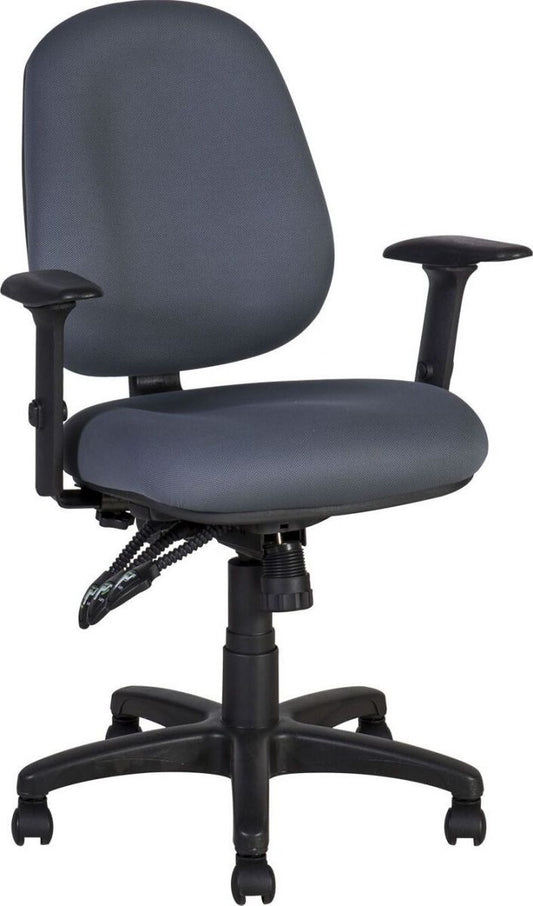 Office Chair Welshpool | size: Width: 64cm, Height: 95.5-115cm, Depth: 64cm | color: Blue | image: 1 | variant: 1001230