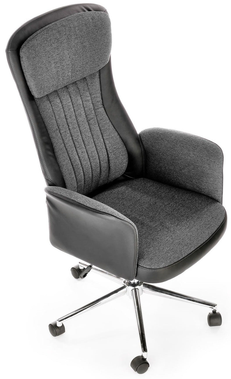 Office Chair West Vasteras | size: Width: 65cm, Height: 118cm, Depth: 75cm | color: Black/Grey | image: 5 | variant: 1007482