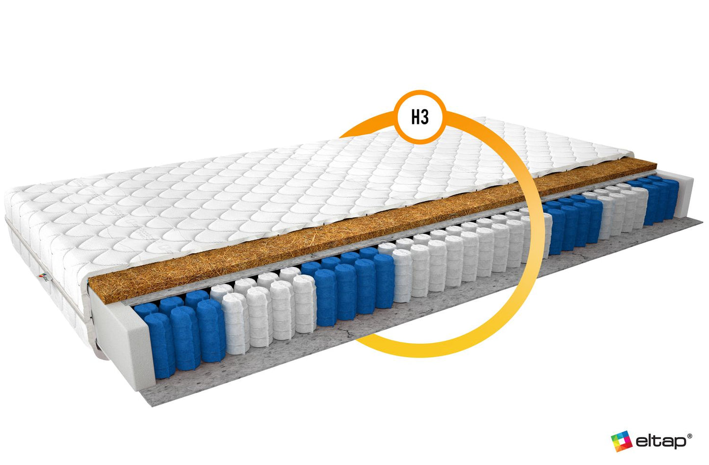Pocket Spring Mattress Pini 23 | size: Length: 200cm, Width: 160cm | image: 2 | variant: 1013369