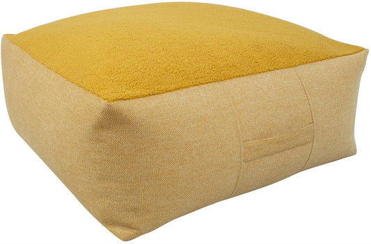 Pouf Ebbw Vale | size: Width: 80cm, Height: 30cm, Depth: 80cm | color: Yellow | image: 1 | variant: 1001416
