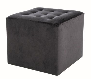 Pouf Peterborough | size: Width: 39cm, Height: 34cm, Depth: 39cm | color: Black | image: 0 | variant: 1004285