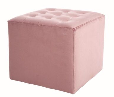 Pouf Peterborough | size: Width: 39cm, Height: 34cm, Depth: 39cm | color: Pink | image: 0 | variant: 1004284