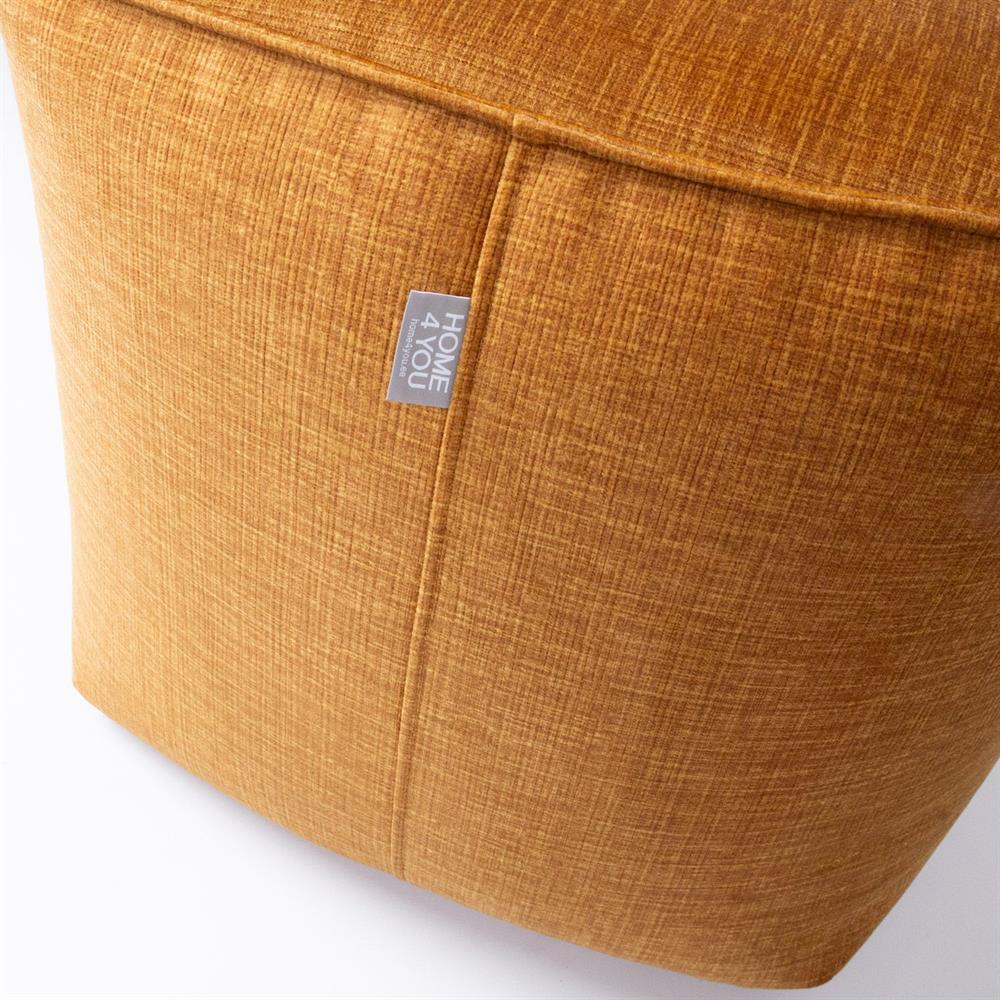 Pouf Tonypandy | size: Width: 55cm, Height: 45cm, Depth: 55cm | color: Yellow | image: 2 | variant: 1001455