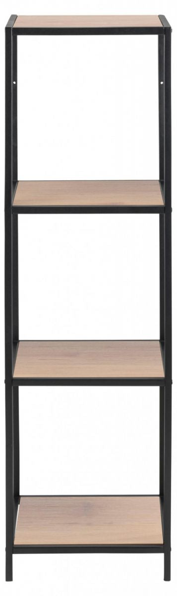 Shelf Aberystwyth | size: Width: 35cm, Height: 119.5cm, Depth: 37cm | color: Black/Oak | image: 1 | variant: 1005536