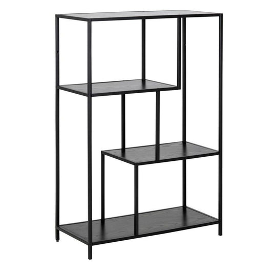 Shelf Aberystwyth | size: Width: 77cm, Height: 114cm, Depth: 35cm | color: Black | image: 1 | variant: 1000167